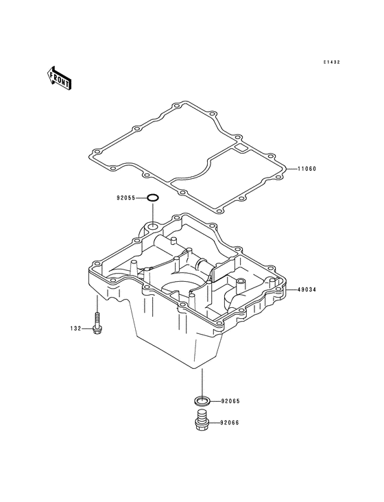 ZX750 Крышка сапуна / маслосборник