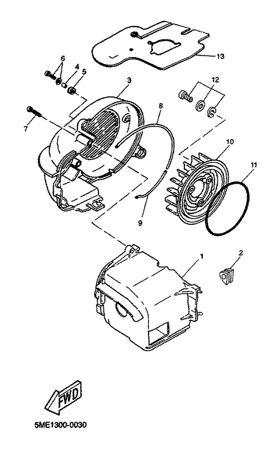 YQ100 Air shroud. fan