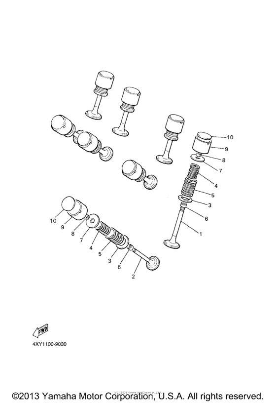 XVZ13CTYR Клапана