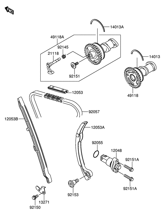 RM-Z250 Распредвал