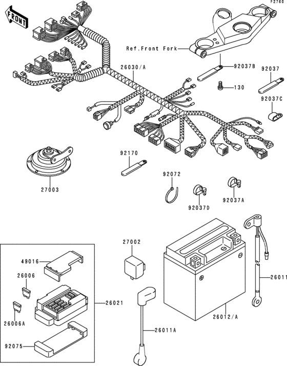 ZX600 Электрика