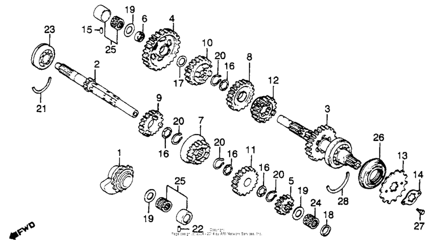 Transmission + rear balancer