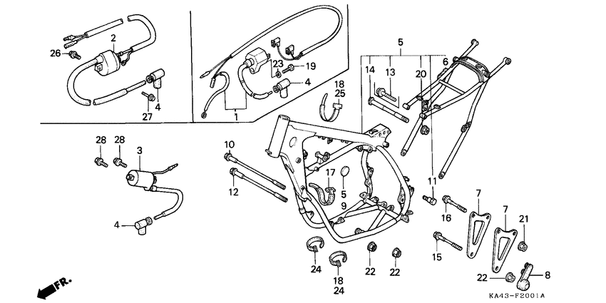 Frame body/ignition coil