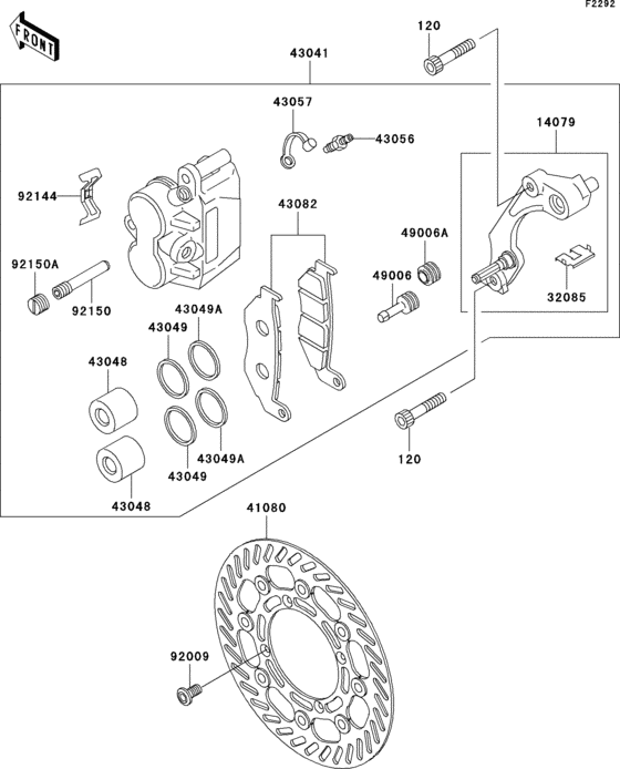 Front brake(klx300-a7/a8)