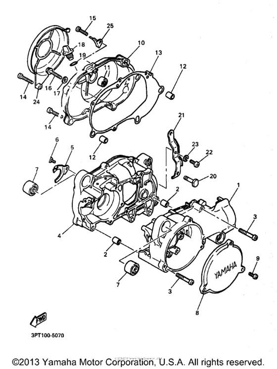 PW50K1 Картер двигателя