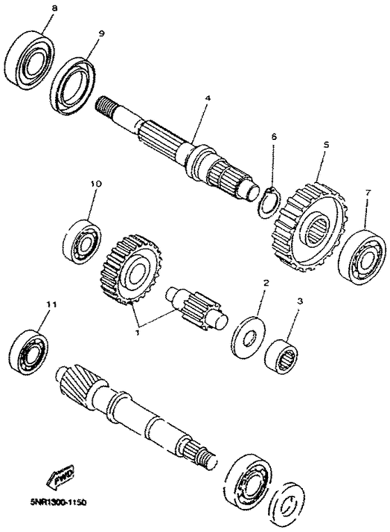 YP125D Трансмиссия