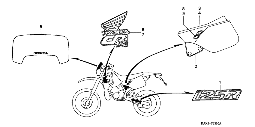 CRM125R Stripe / mark