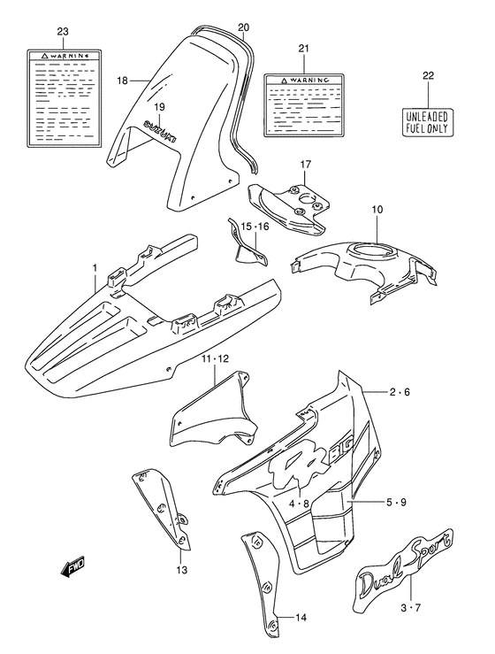 Cowling body