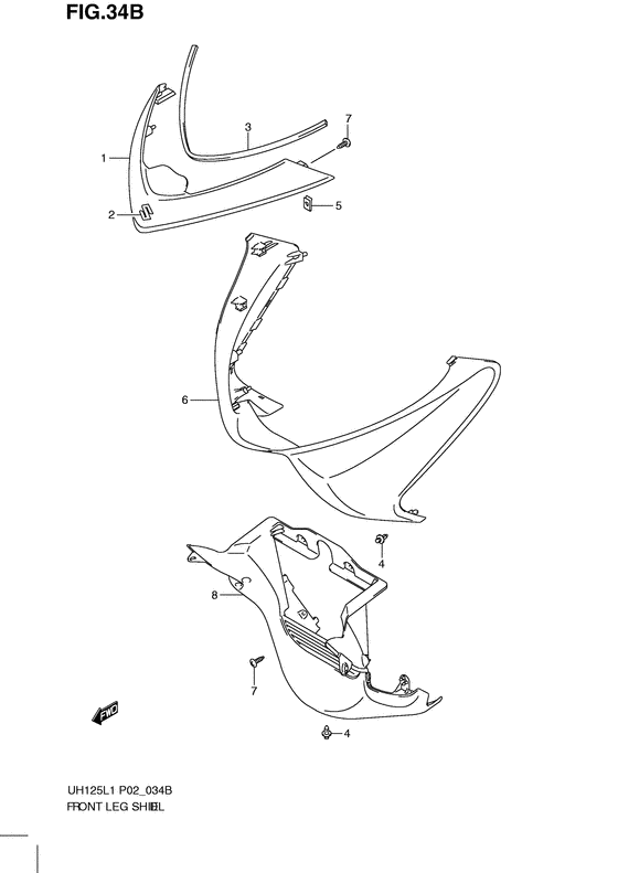 Front leg shield