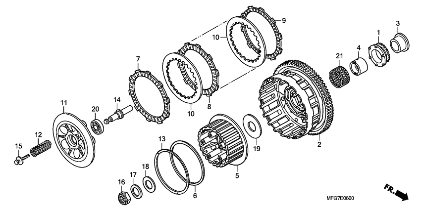 CB600F (ABS) Бендикс