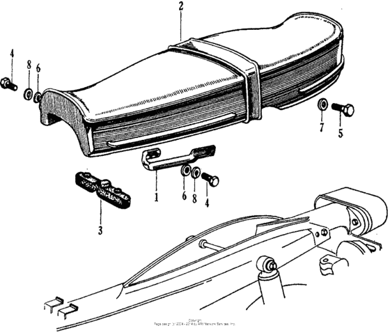 CL125 Сиденье