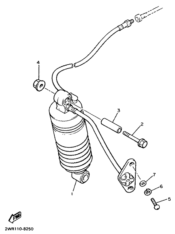 XVZ12TD Задняя подвеска