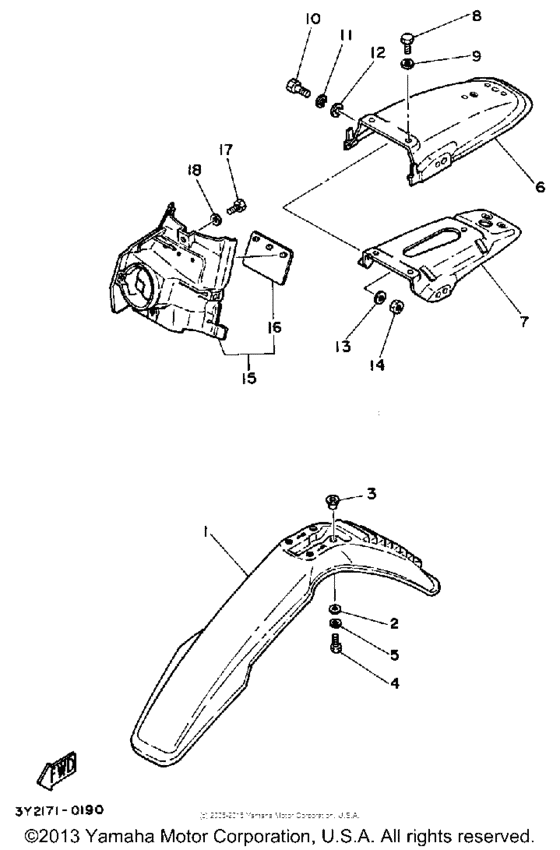Front fender - rear fender