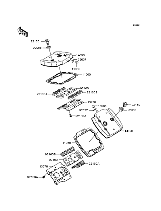 VN400 Крышка головки цилиндров