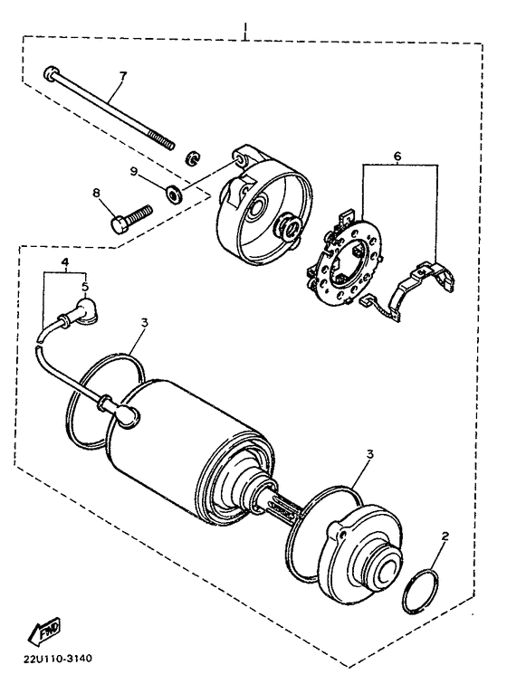 XV500 Стартер