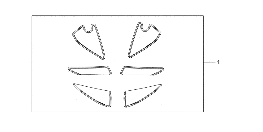 CBR600RR (ABS) Kit, racing sticker