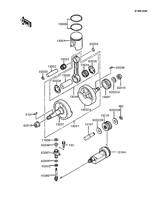 Crankshaft/piston