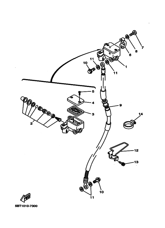 ST225 Передний тормозной цилиндр
