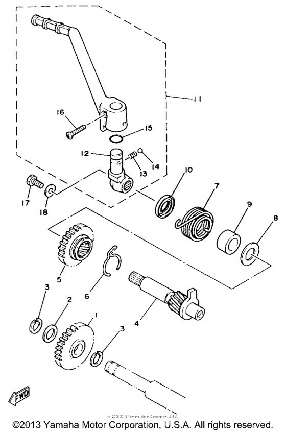 YZ125E Стартер