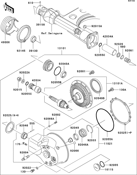 Drive shaft/final gear(1/2)