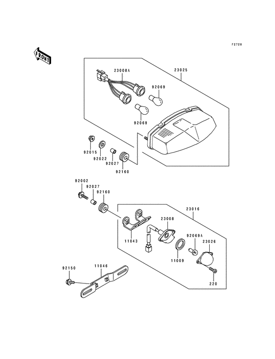 Taillight unit ass`y