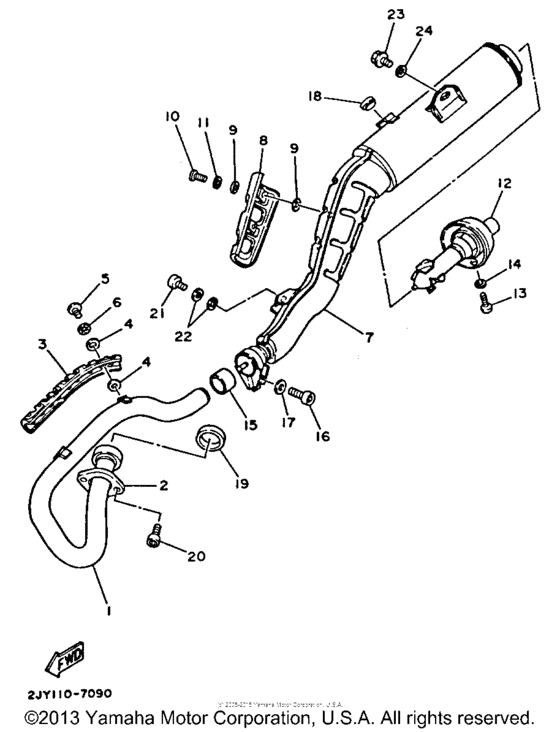 TW200 Выхлопная система