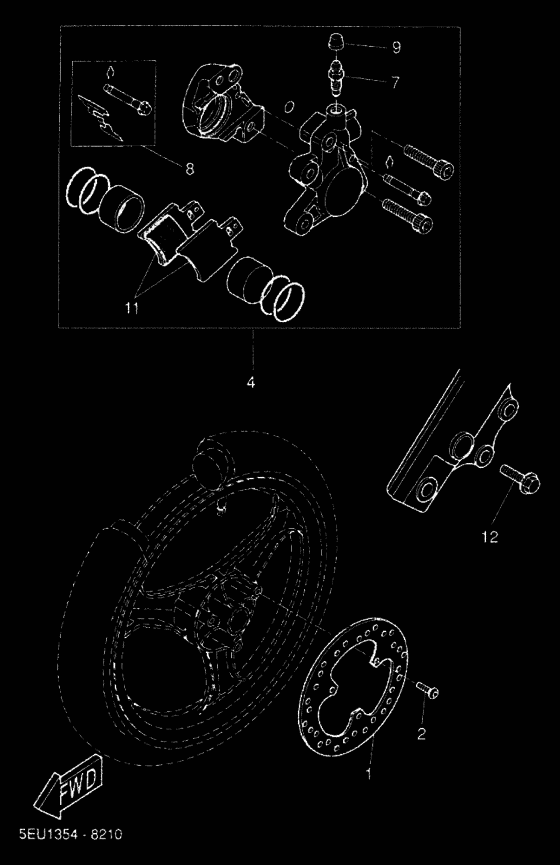 YH50 Передний суппорт