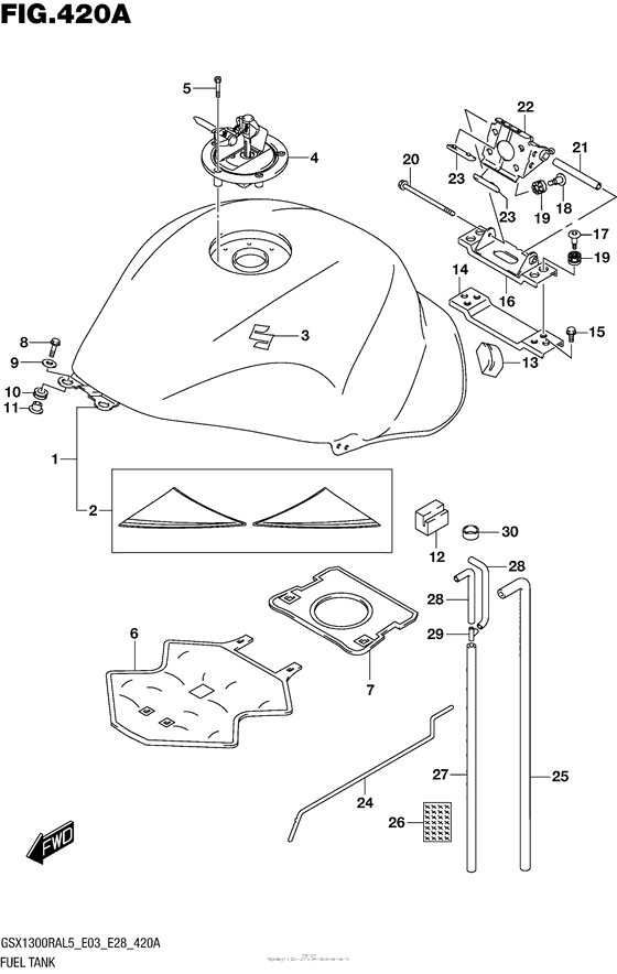 Fuel Tank (Gsx1300Ral5 E03)
