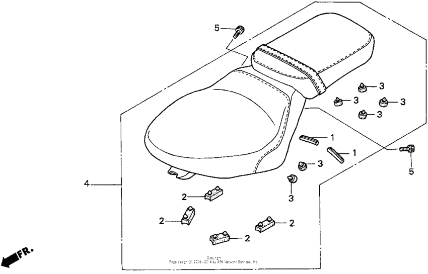 VT600CD2 Сиденье
