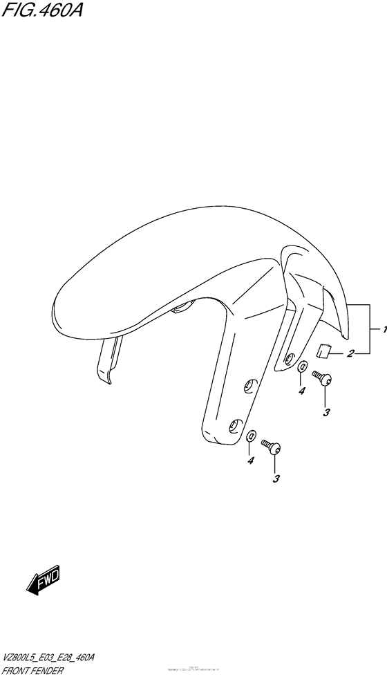 VZ800 Переднее крыло