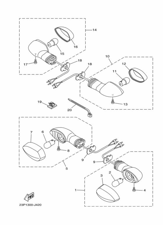 XT1200Z Поворотники