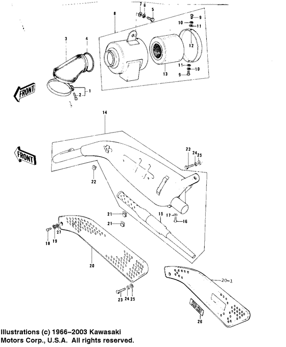 Air cleaner/muffler