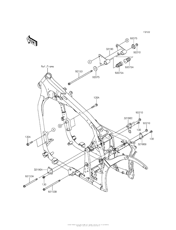 VN900 Крепление двигателя