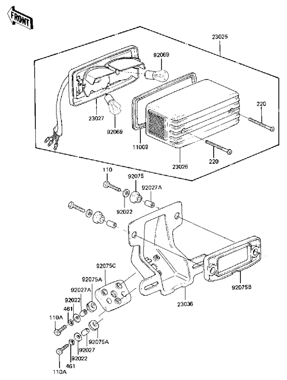 Taillight unit ass`y