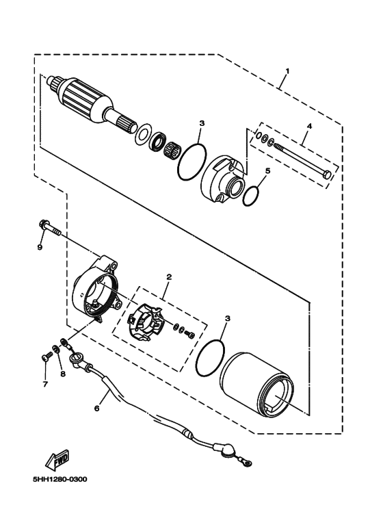 TTR125LE Стартерный мотор