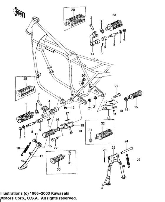 Footrests/stands