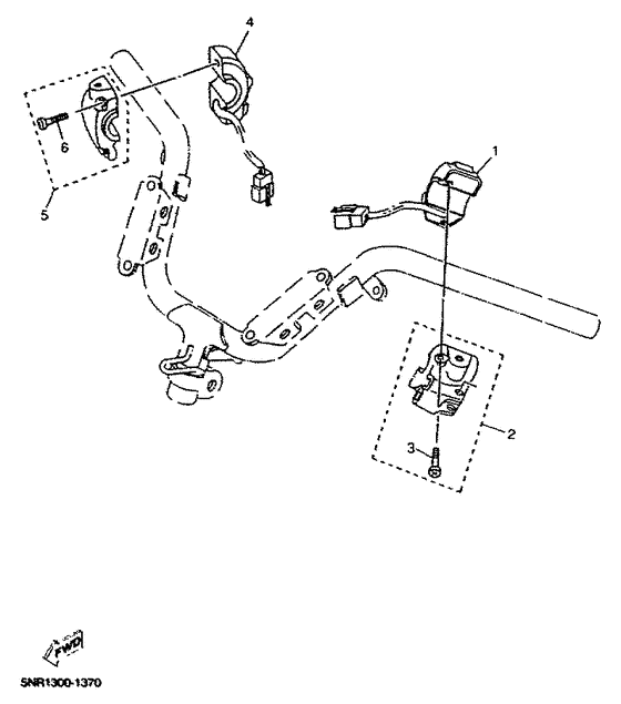 YP150D Lenkerschalter. hebel