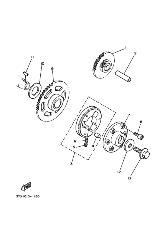 Starter clutch outer assy