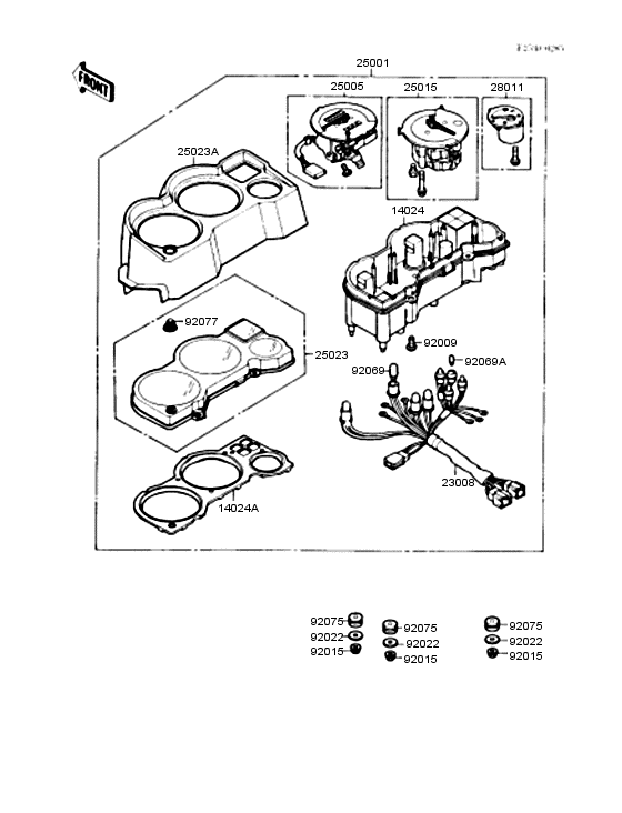 EX250 Спидометр