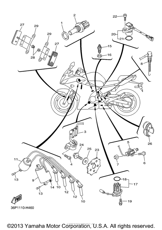 FZ6RZW Электрика