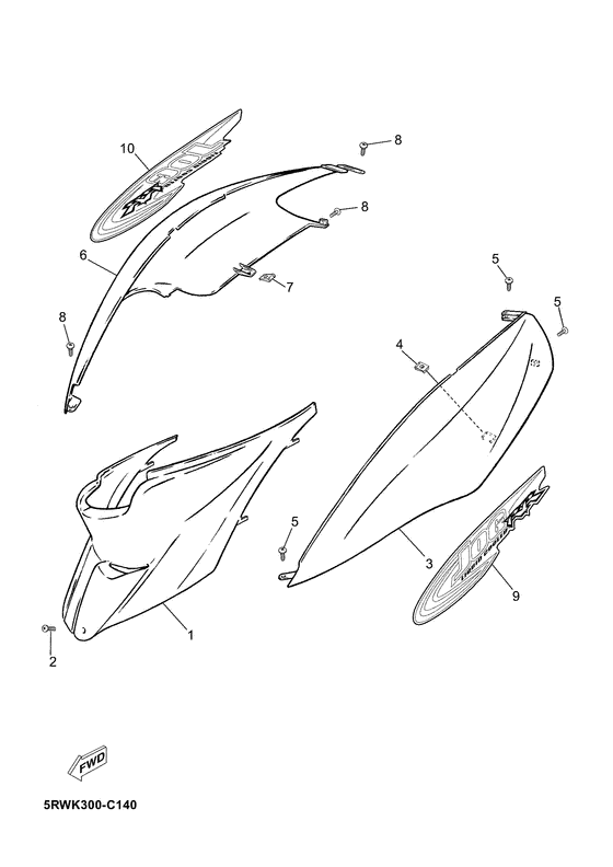 CS50Z Боковые обтекатели