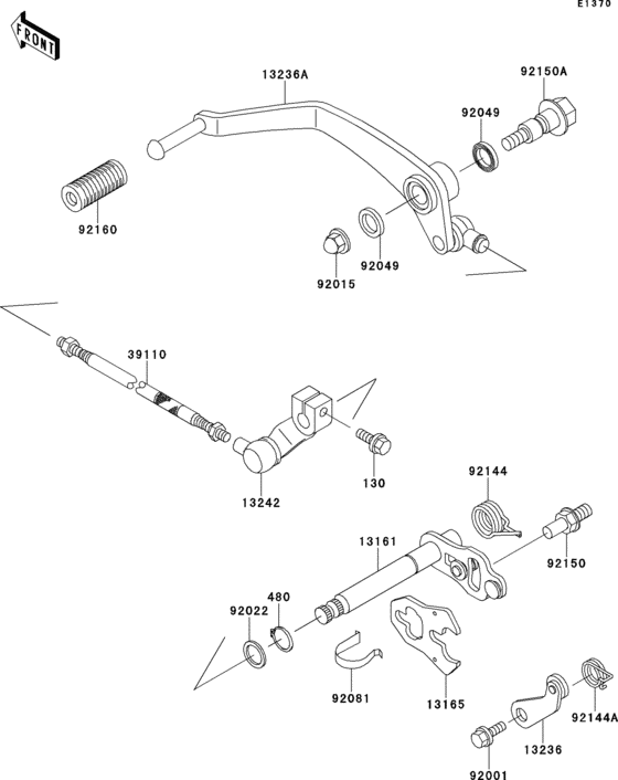 VN800 Механизм переключения передач