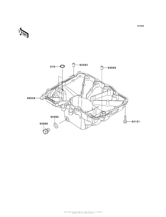 KLZ1000 Маслянный поддон