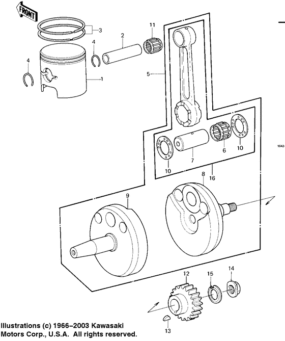 Crankshaft/piston