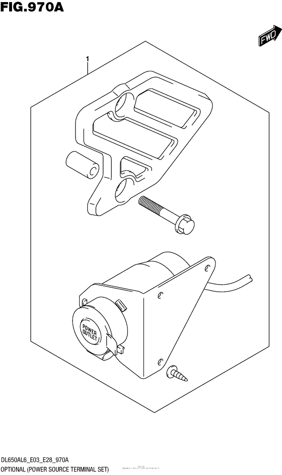 DL650 (ABS) Optional (Power Source Terminal Set)