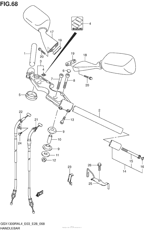 Handlebar (Gsx1300Ral4 E28)