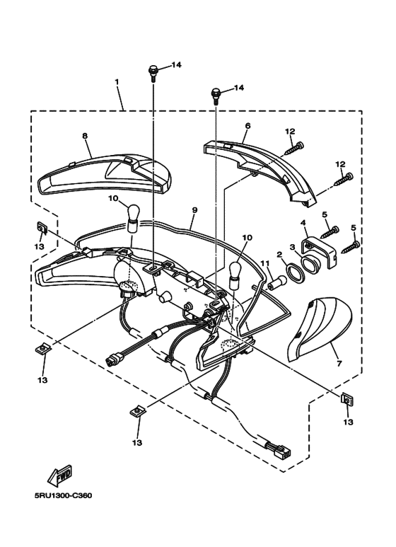 Taillight unit ass`y