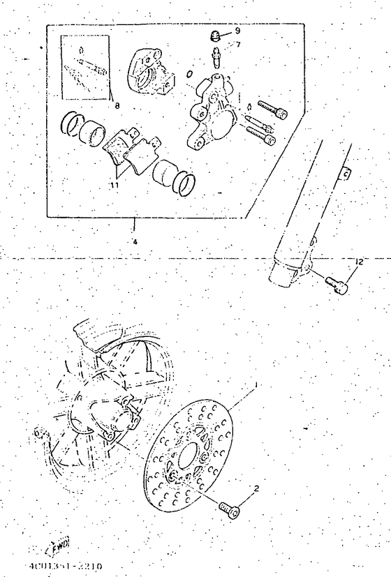 CW50 Передний тормоз