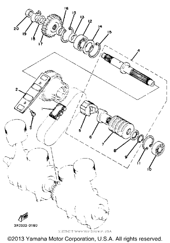Primary shaft chain