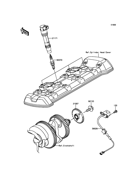 ZX1000 Система зажигания